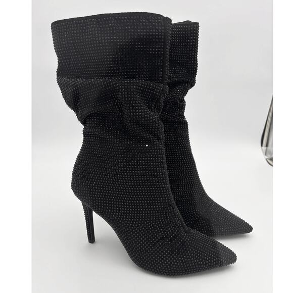 Thalia Sodi Rhinestone Mid Calf Boots - Picture 3 of 11